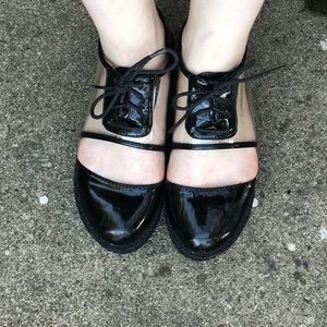 Clear Platform Oxford Creepers